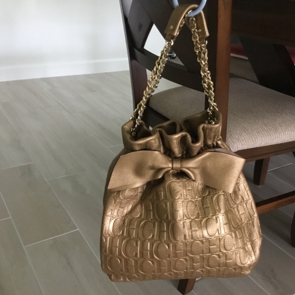 Authentic leather Carolina Herrera shoulder bag - Picture 5 of 9